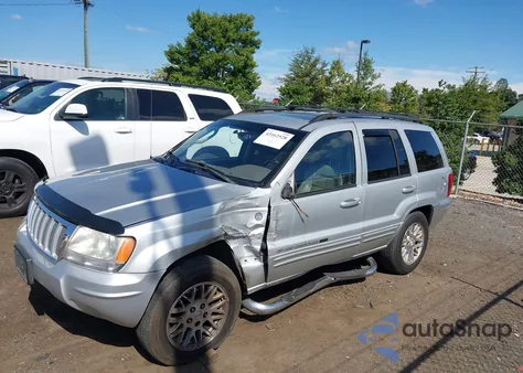 2004 Jeep Grand Cherokee Limited из США, поврежденный, VIN 1J4GW58N04C339706